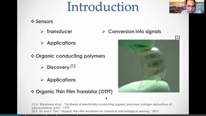 OFET的多种不同的OSC使用方法介绍：biosensor, gas sensor,ph,ions, dna, glucose
