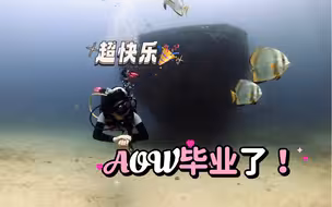 AOW顺利毕业了……小姐姐棒棒的
