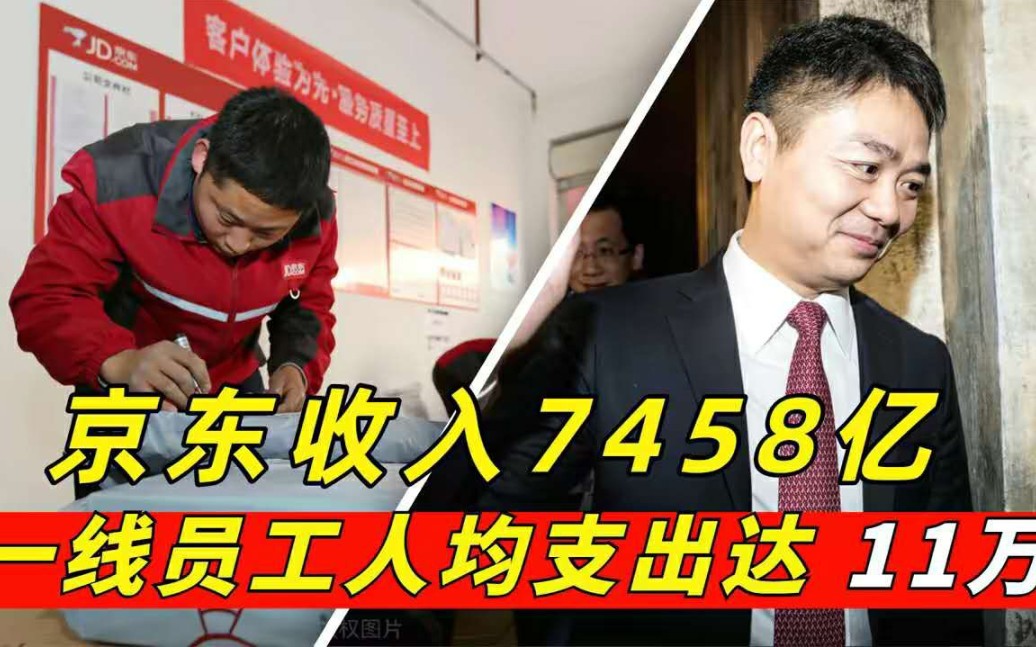 京东年收入超7458亿,一线员工人均支出11万,八成来自不富裕农村!哔哩哔哩bilibili