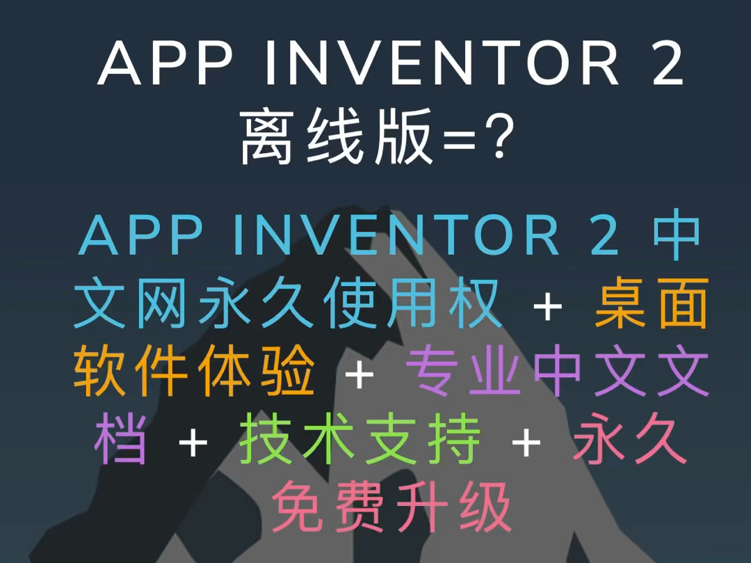 APP INVENTOR 2 离线版=?APP INVENTOR 2 中文网永久使用权 + 桌面软件体验 + 专业中文文档 + 技术支持 + 永久免费升级哔哩哔哩bilibili