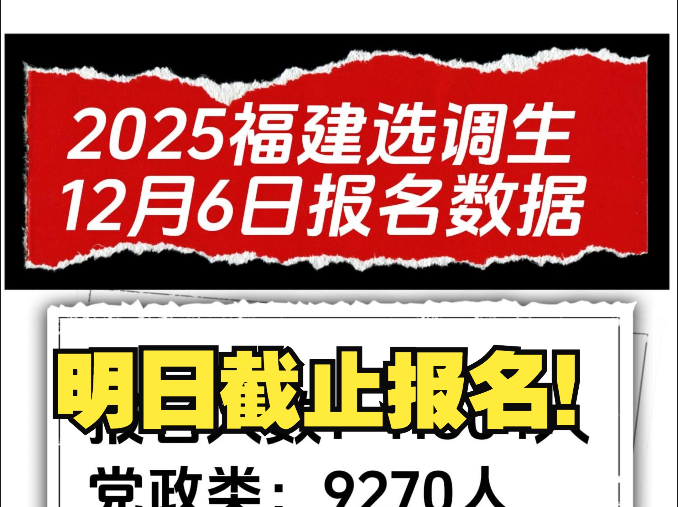 明日截止报名!2025福建选调生已报名1.1W+!哔哩哔哩bilibili