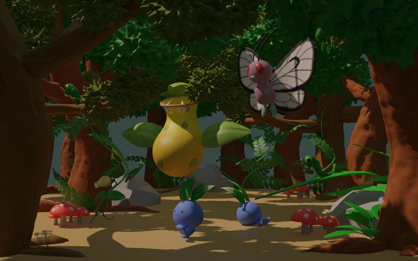 【blender】建一座宝可梦森林(3)