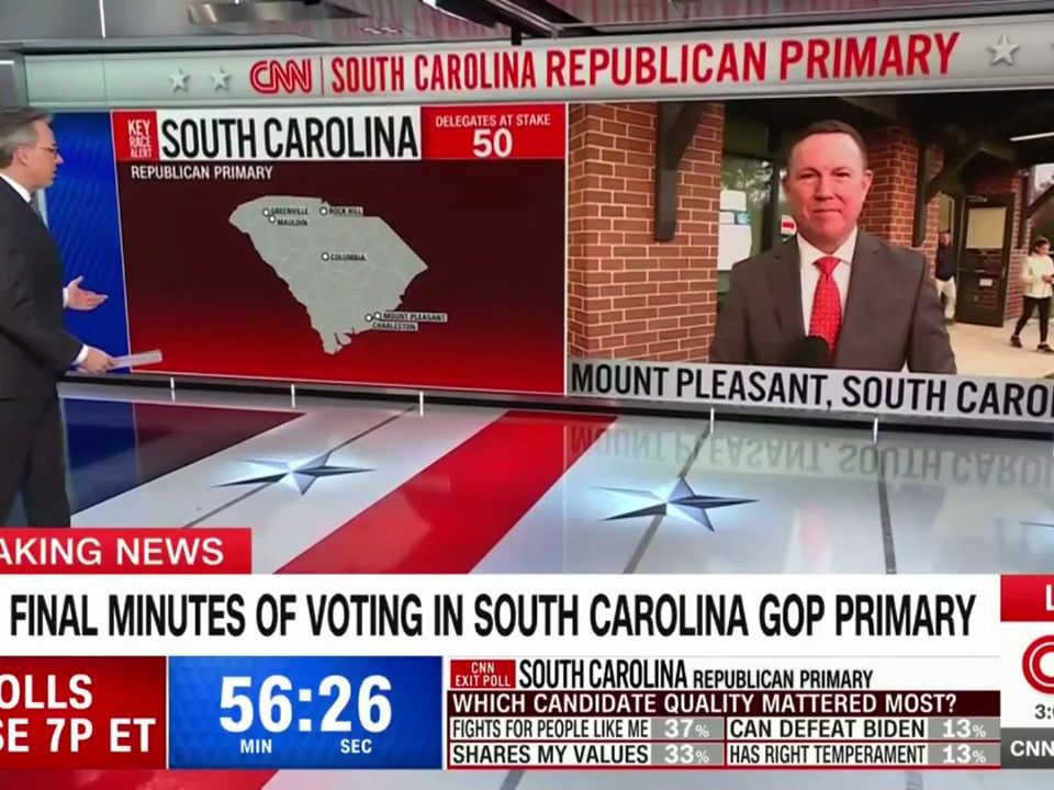 CNNs 2024 South Carolina Republican Primary Coverage  6pm to 9pm No Commercial哔哩哔哩bilibili