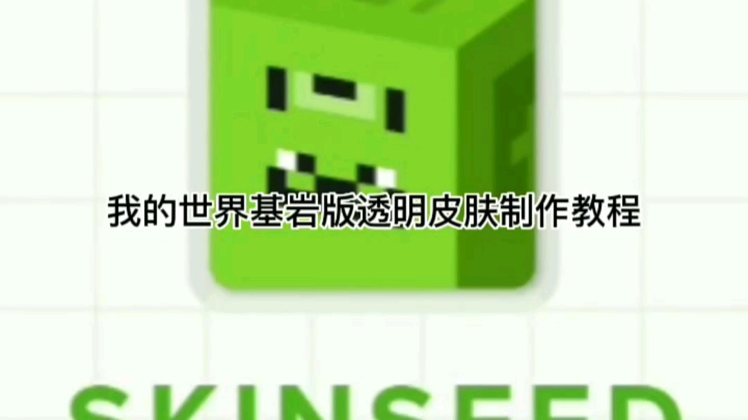 【Minecraft】我的世界国际基岩版制作透明皮肤教程网络游戏热门视频