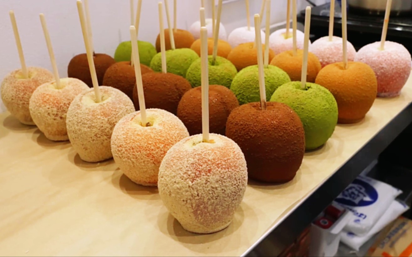 日式糖醋全苹果糖 - 日本街头小吃