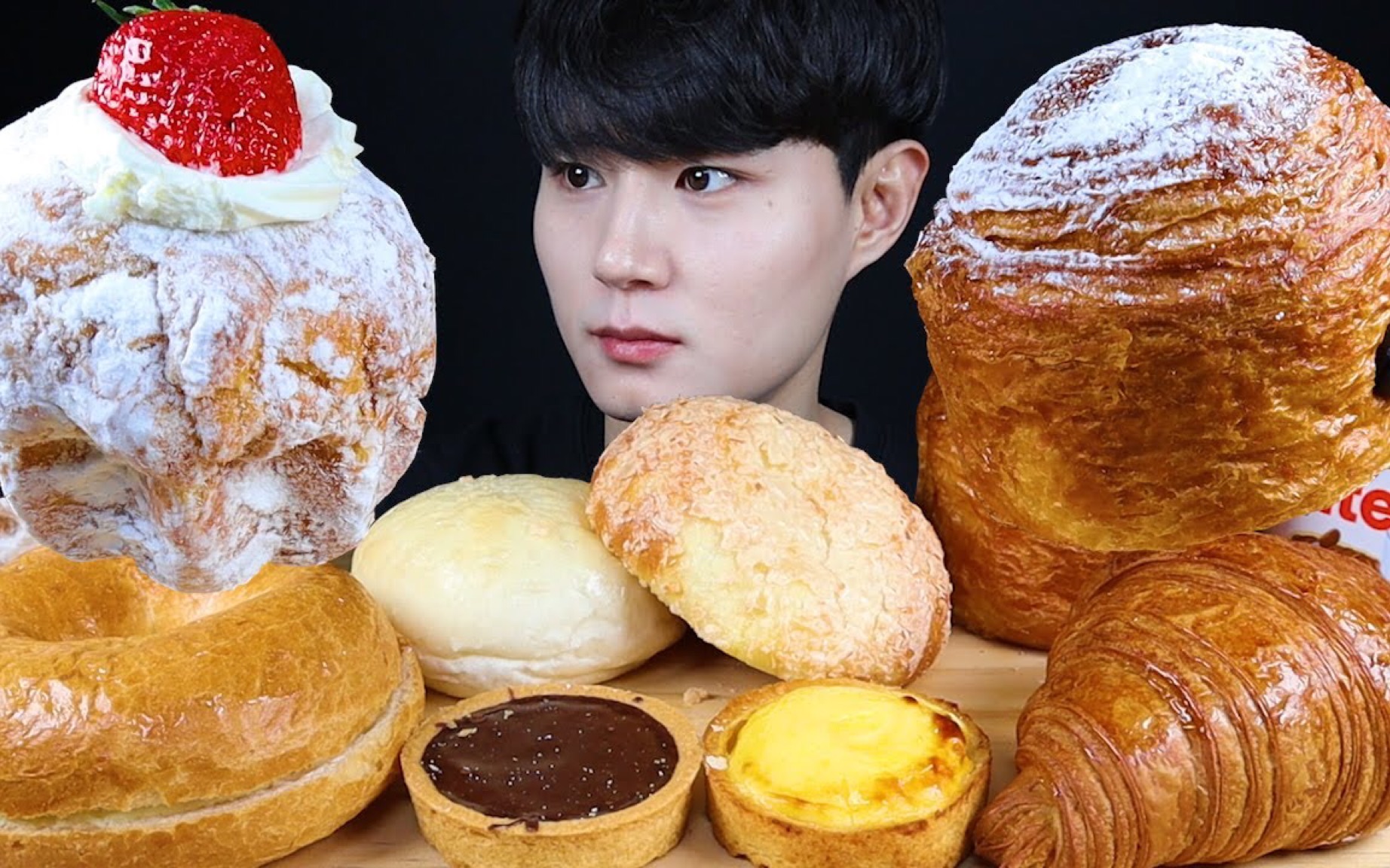 【kgxhwang】 蛋挞草莓奶油面包_哔哩哔哩 (゜-゜)