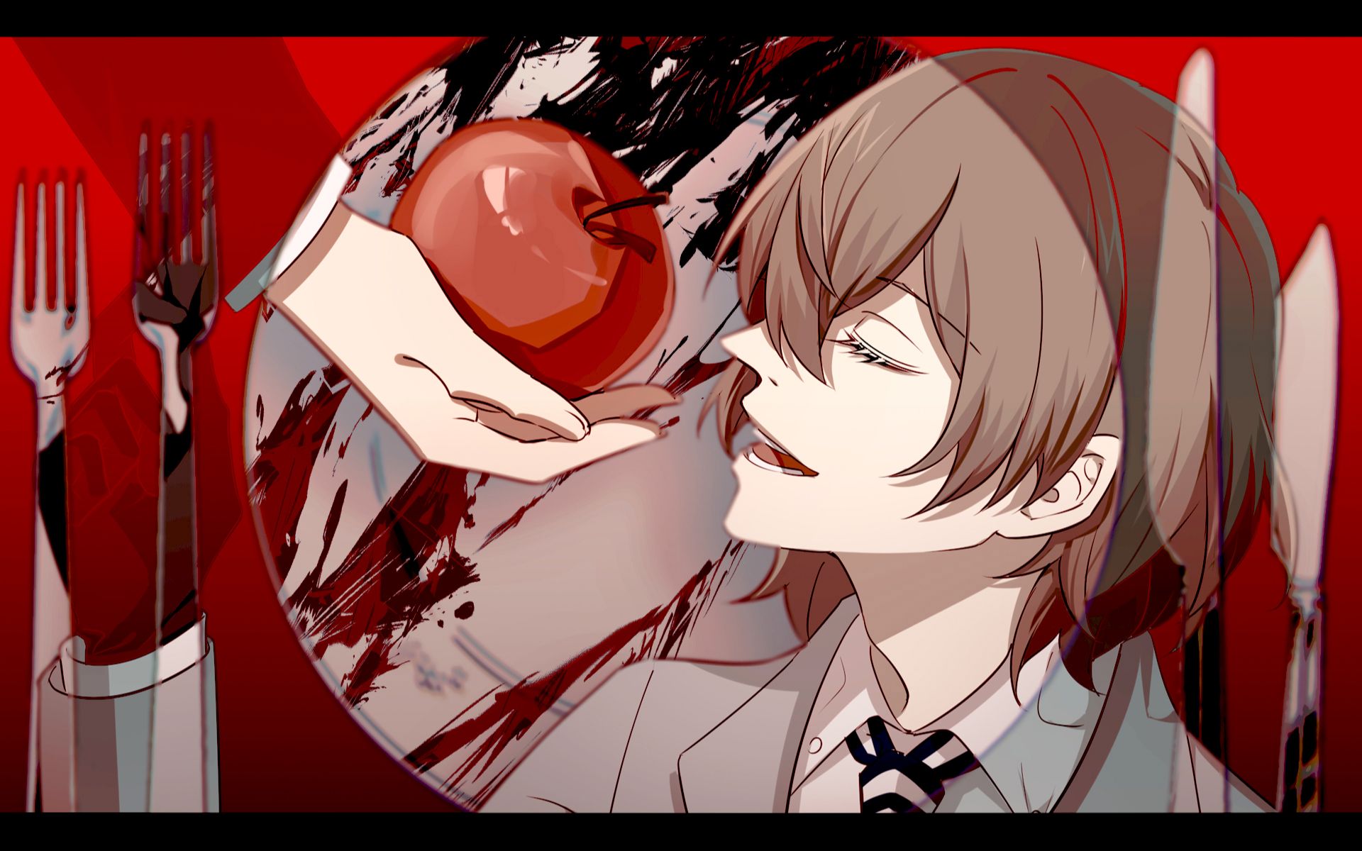 【女神异闻录5】苦巧克力装饰【明智吾郎中心手书】