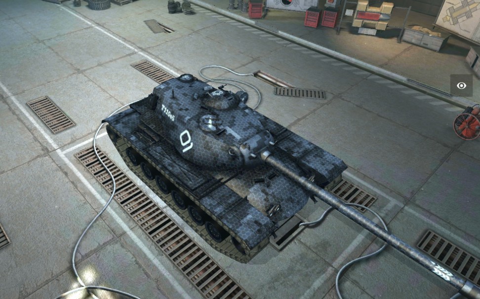 【坦克世界闪电战】美系重坦t110e5 蓝色经典涂装