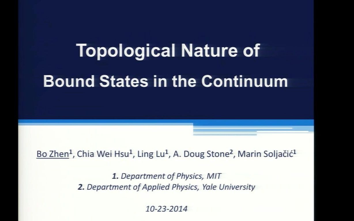 OSA  Topological Nature of Bound States in the Continuum哔哩哔哩bilibili