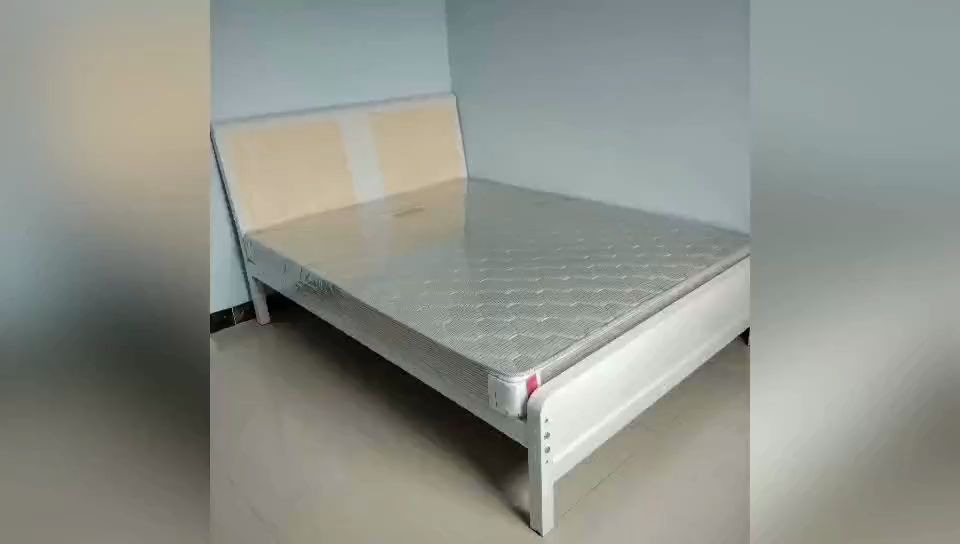 学校工厂宿舍新款单人床铁床单层床大量生产中广东升华家具_哔哩哔哩