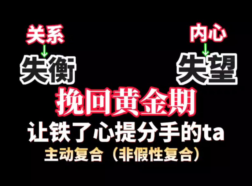 挽回绝情前任 分手怎么办 挽回就看这五大步骤 复合秘籍 挽回女友 挽回男友 失望累积型 异地分手 网恋失恋 婚姻修复 家庭挽回哔哩哔哩bilibili