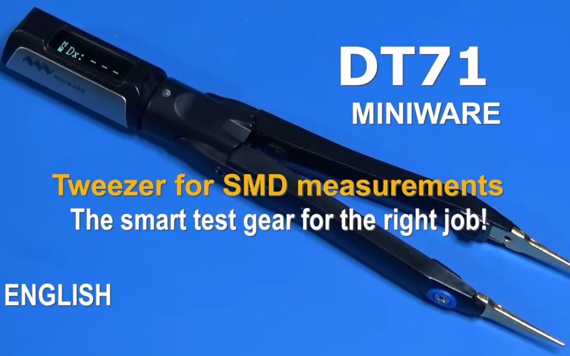 用新的方式测量SMD元件 MINIWARE DT71迷你数字镊子评测哔哩哔哩bilibili