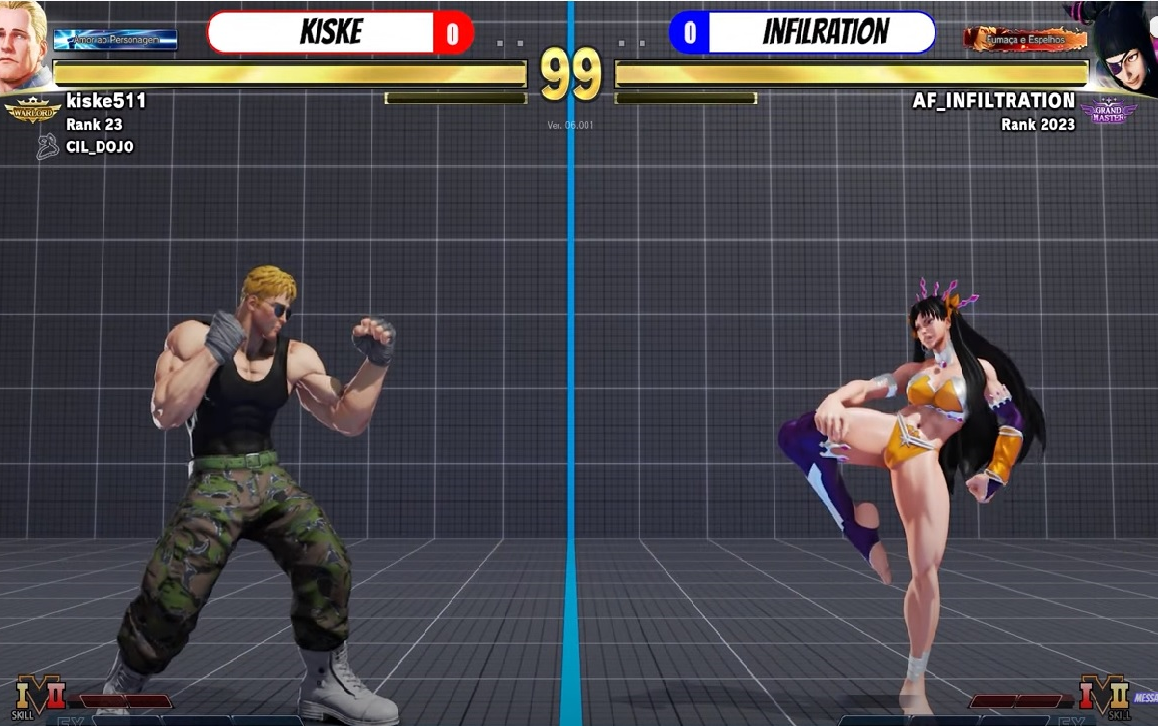 街霸5:最強朱莉infiltration(juri) vs天梯第一科迪kiske (cody)