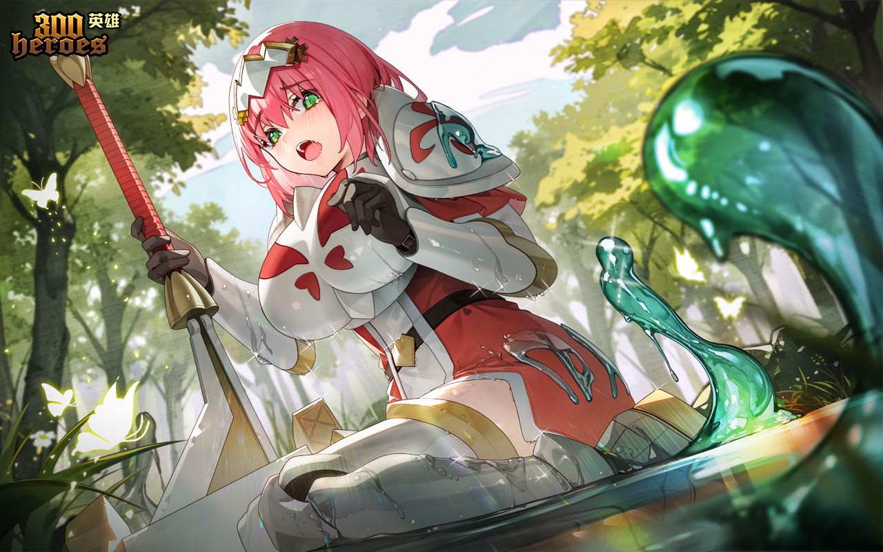 【300英雄新皮肤】雅儿贝德-花畑,很道德!非常大!