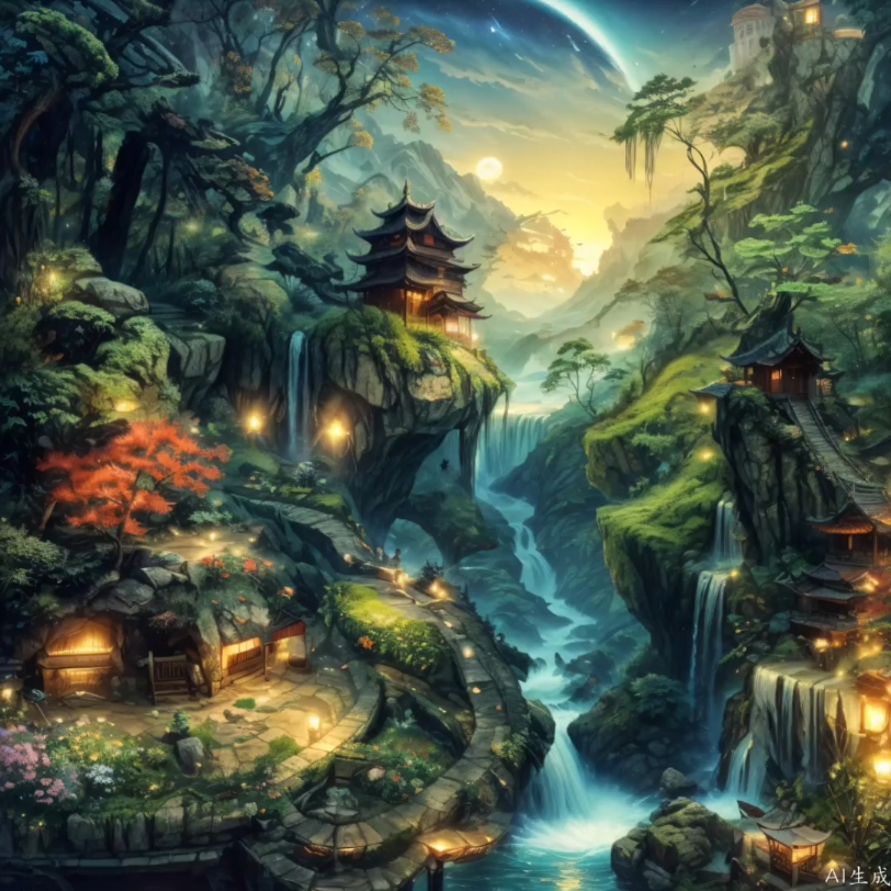 一曲带你探索古风ai美景,感受诗意画卷——第七期