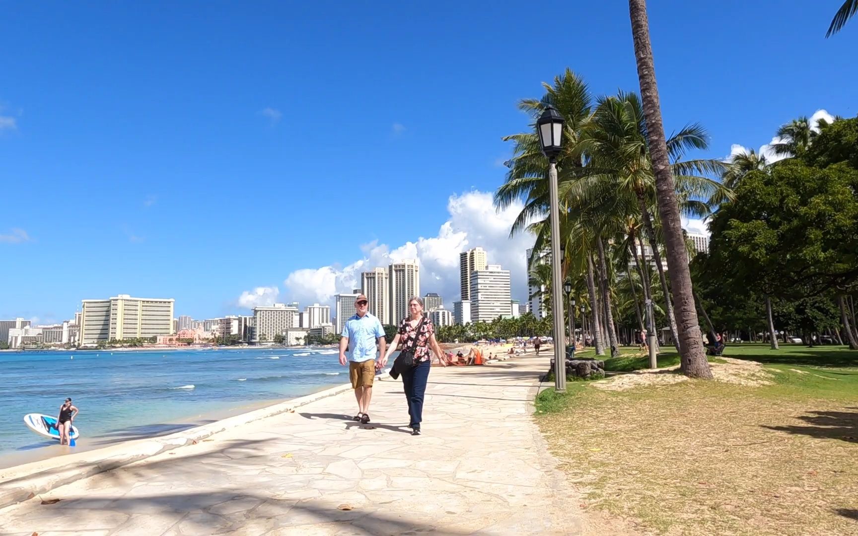 [图]【4K超清】夏威夷沙滩 HAWAII - WAIKIKI BEACH -20220321