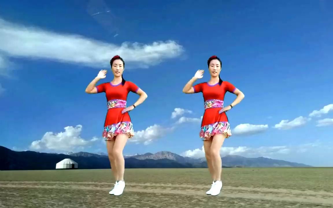 经典藏歌广场舞《雪山姑娘》天籁之音舞欢快,感受民族气息