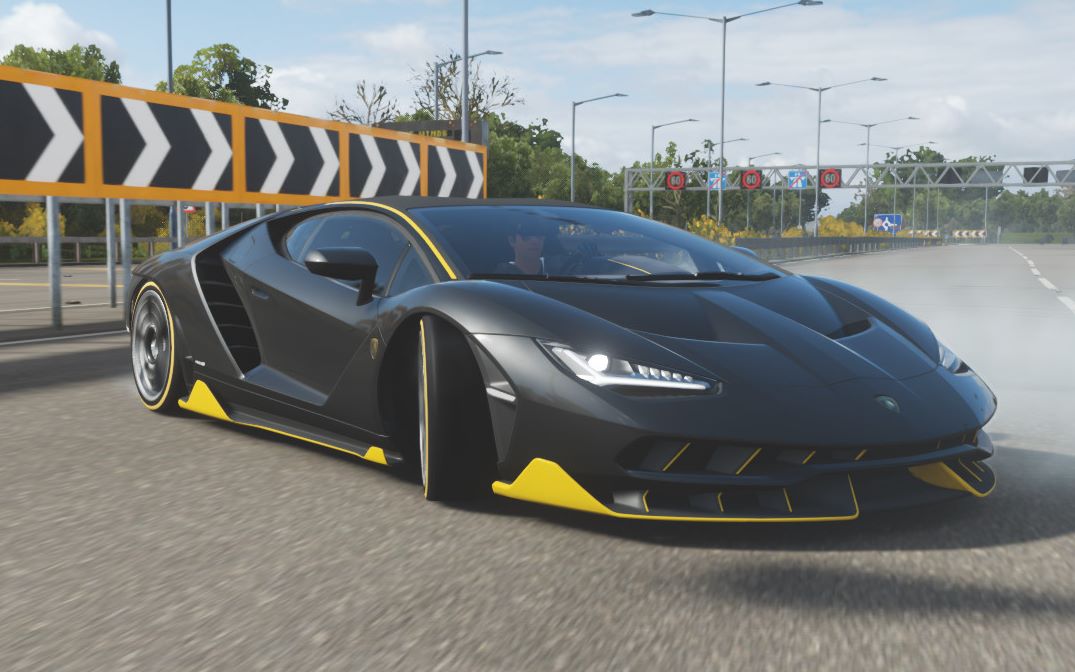 【地平线4】兰博基尼centenario lp770-4高速路体验 简森巴顿制作