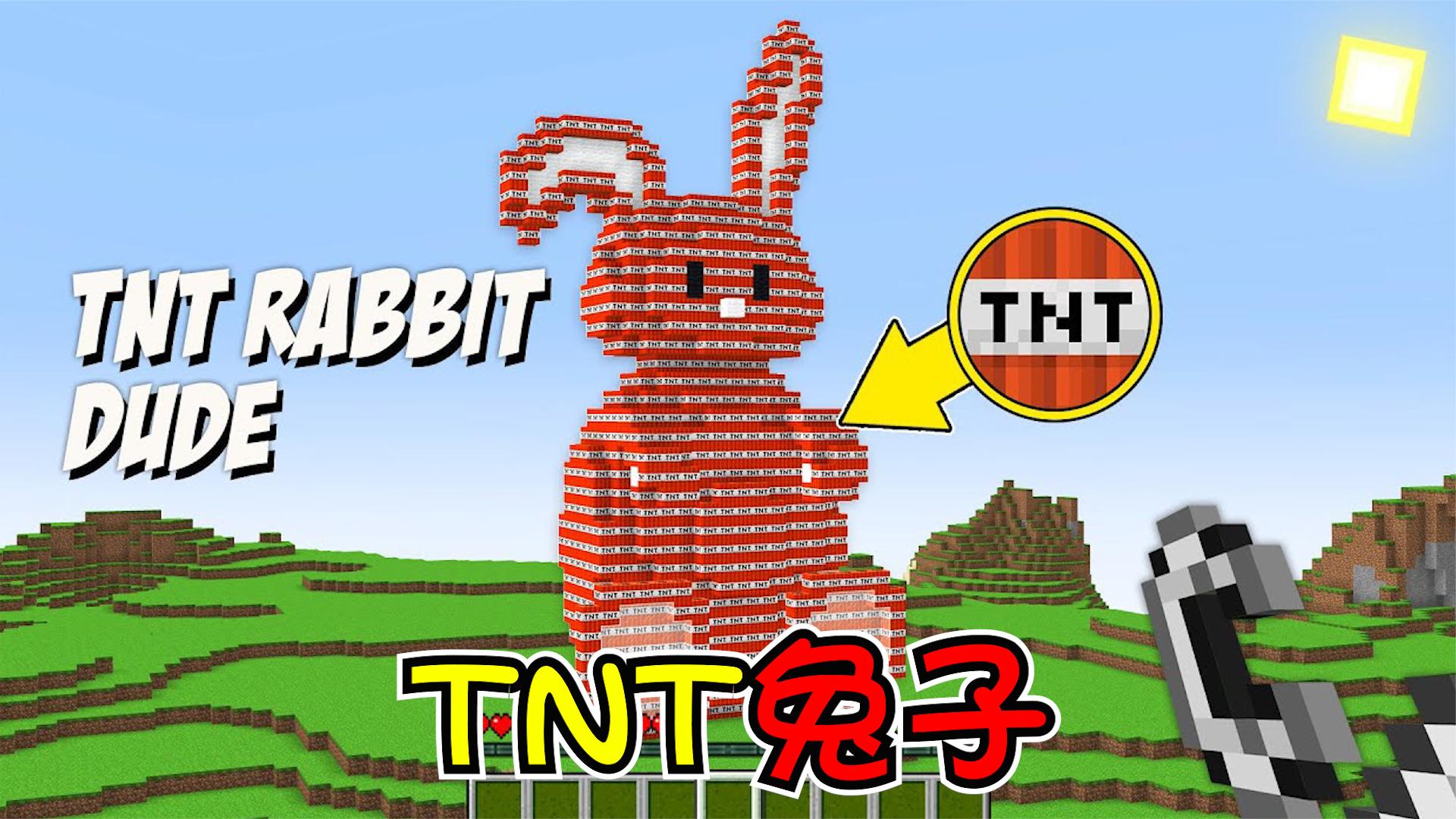 我的世界:tnt兔子和兔子建筑,哪一个才不会有坑?