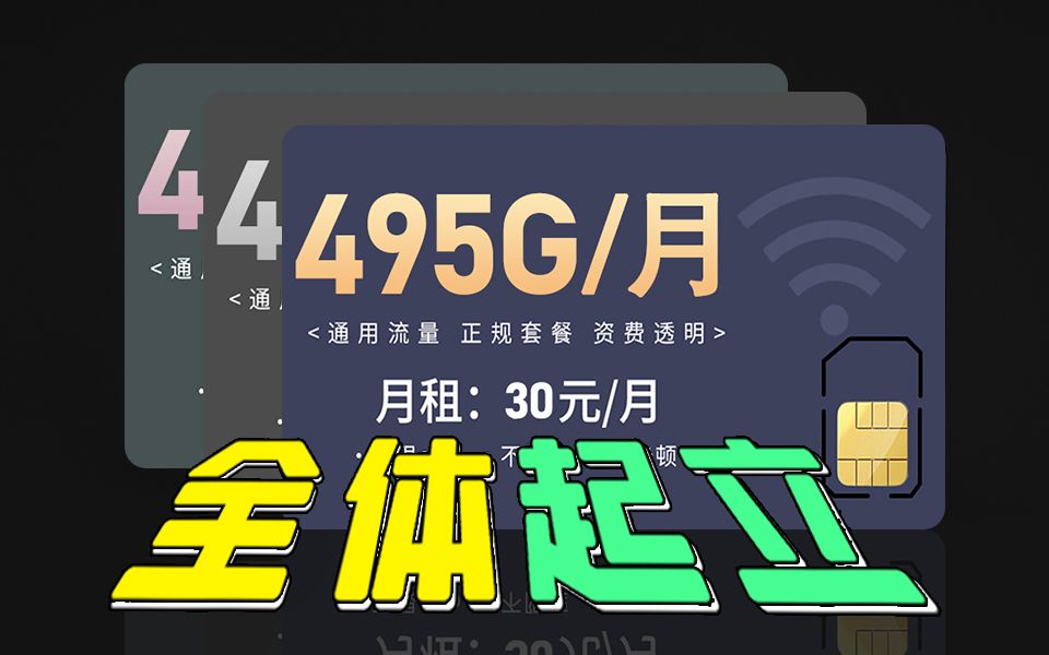 【30元每月495G】怎么个事,广东这么卷的咩!?2024流量卡推荐、移动、联通、电信流量卡、5G手机卡、电话卡推荐、流量卡小福贵哔哩哔哩bilibili