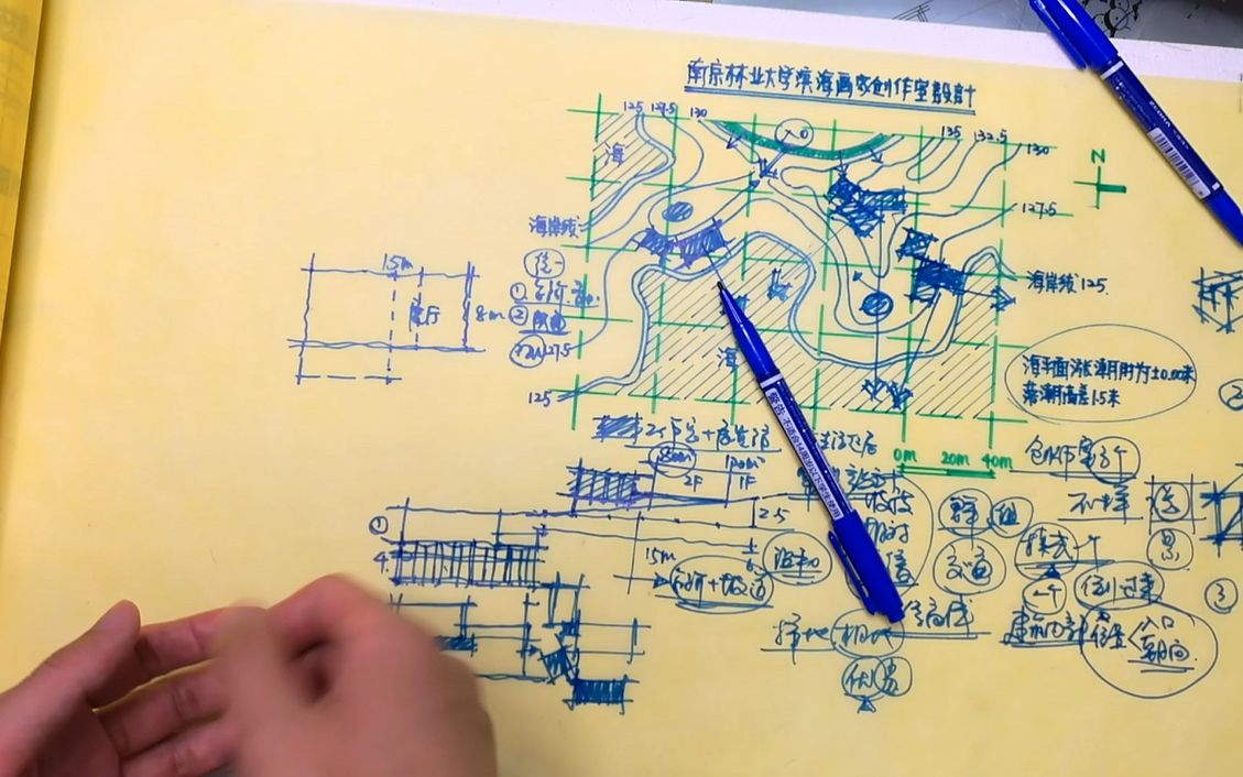 [图]【快题方案解析4】南京林业大学滨海画家创作室建筑设计