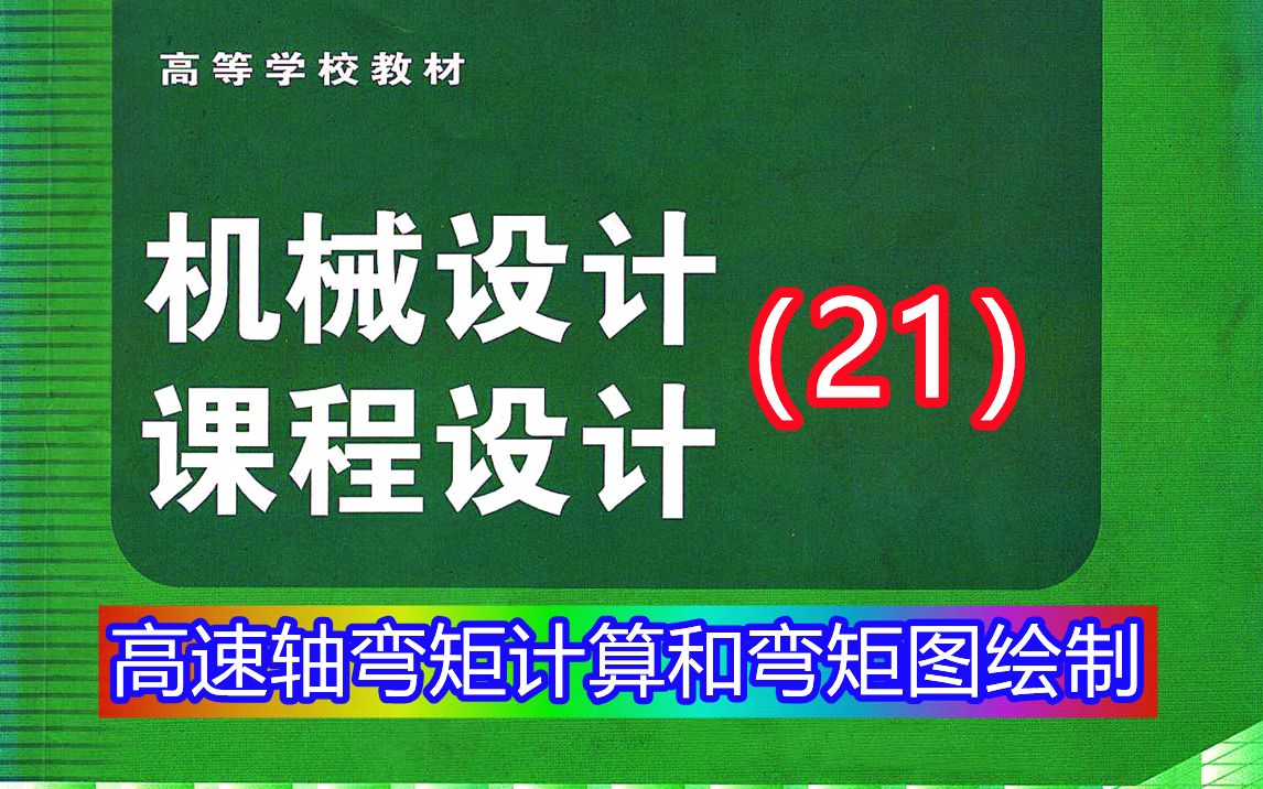 [图]《机械设计课程设计》第21讲：高速轴弯矩计算和弯矩图绘制