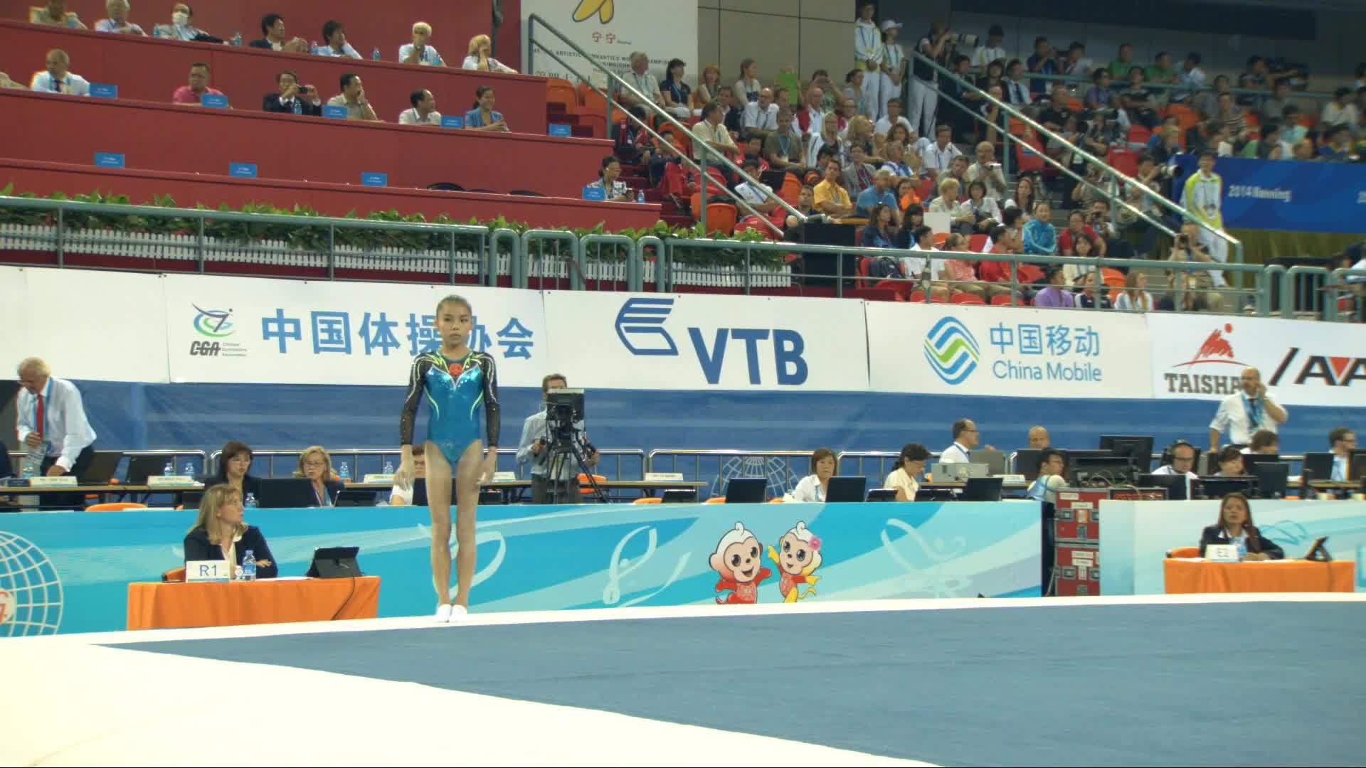 2014年南宁体操世锦赛 女子全能决赛 商春松 平衡木 & 自由操