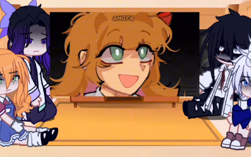 fandoms react to eachother·(creepypasta and fnaf)