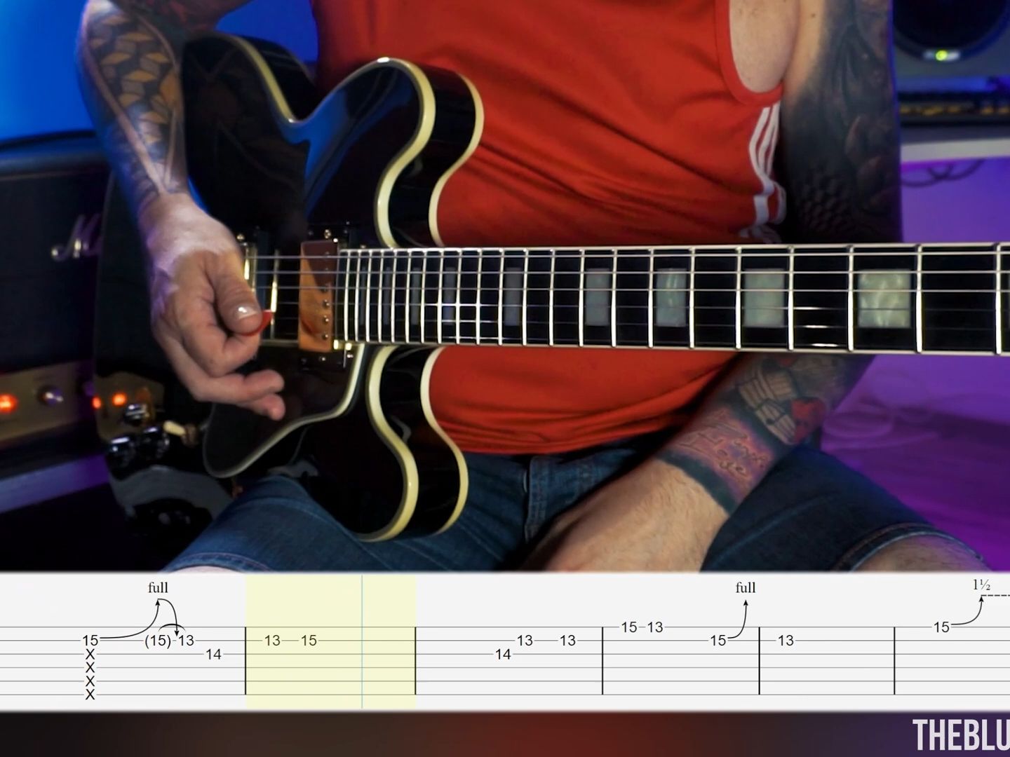 king风格的电吉他乐句~my latest bb king inspired piece with tabs