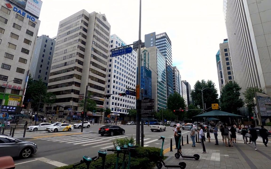 【超清韩国】漫步首尔 江南区 德黑兰路 2020.