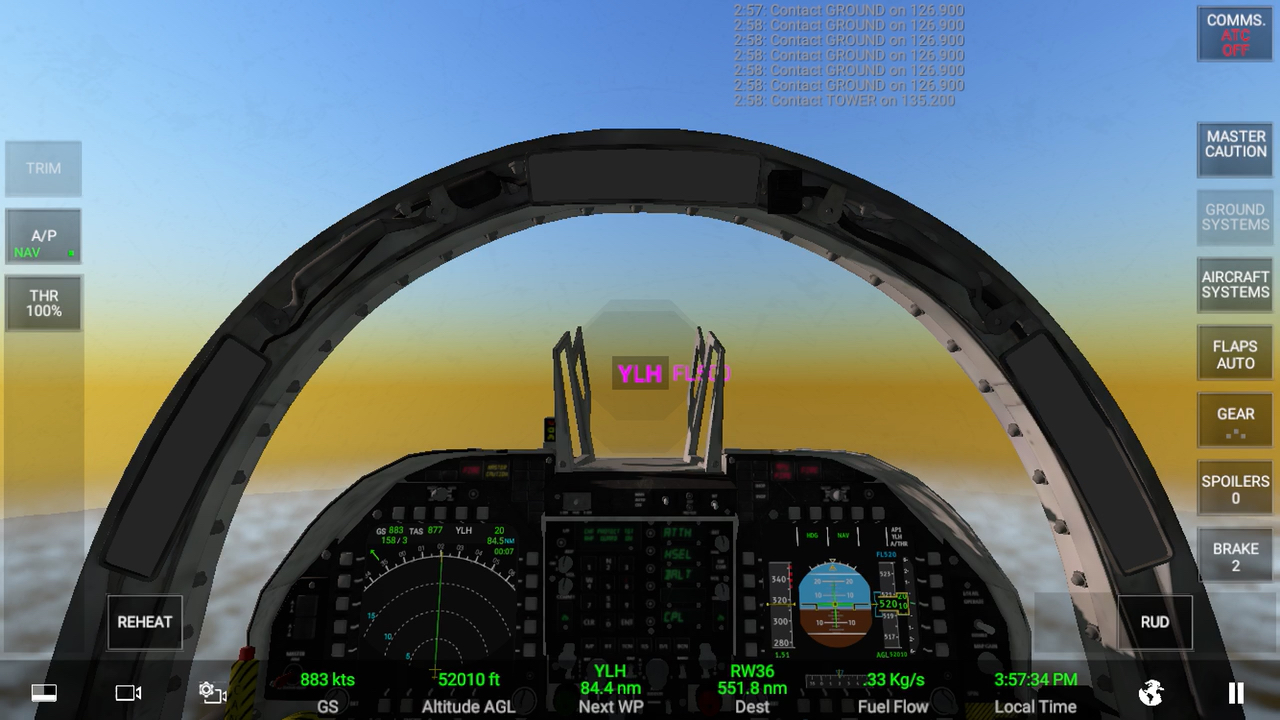 rfs飞行模拟 sbgl-sbrf f/a-18e战斗机短距离试飞