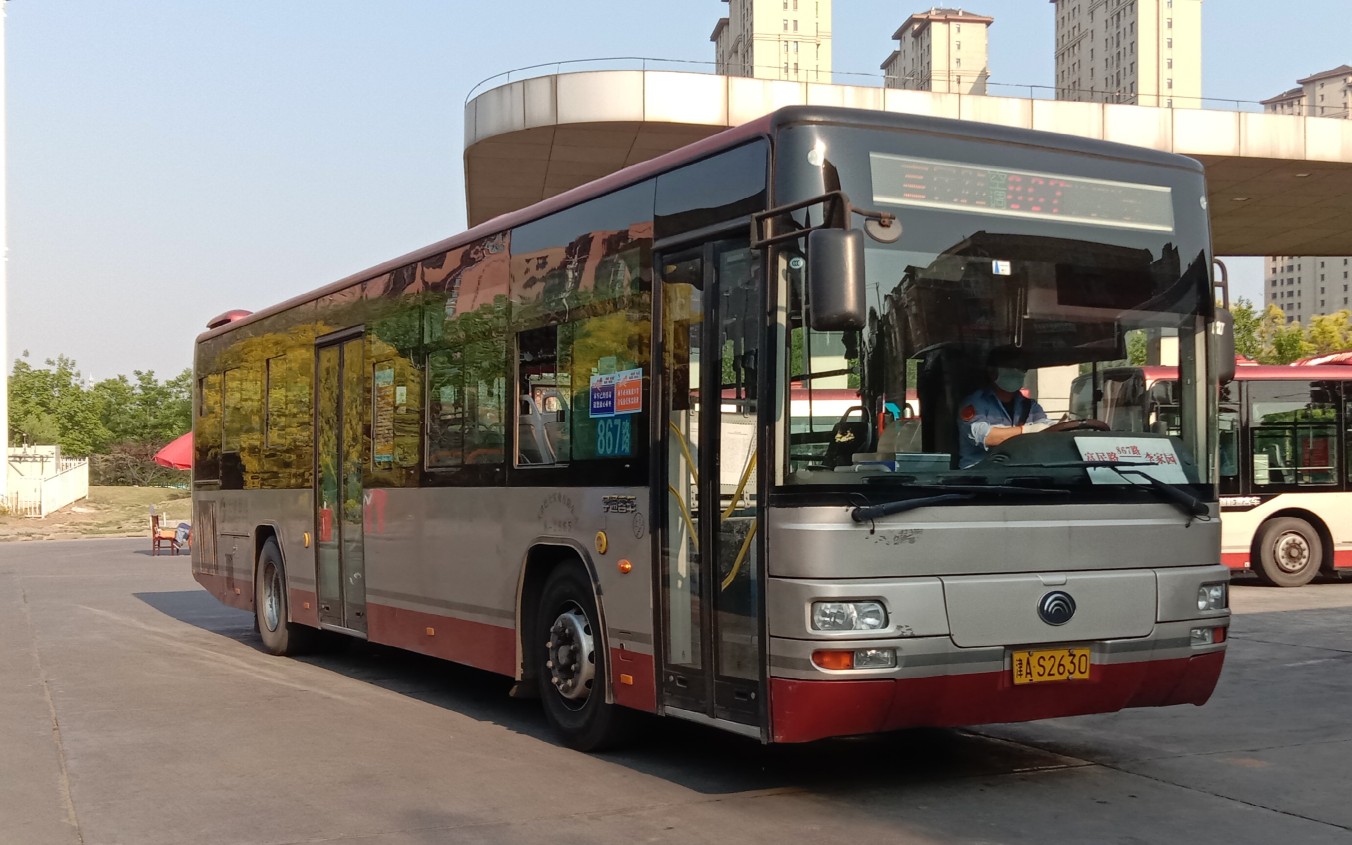 天津公共交通巴士实业有限公司867路(富民路公交站→李家园)全程前方