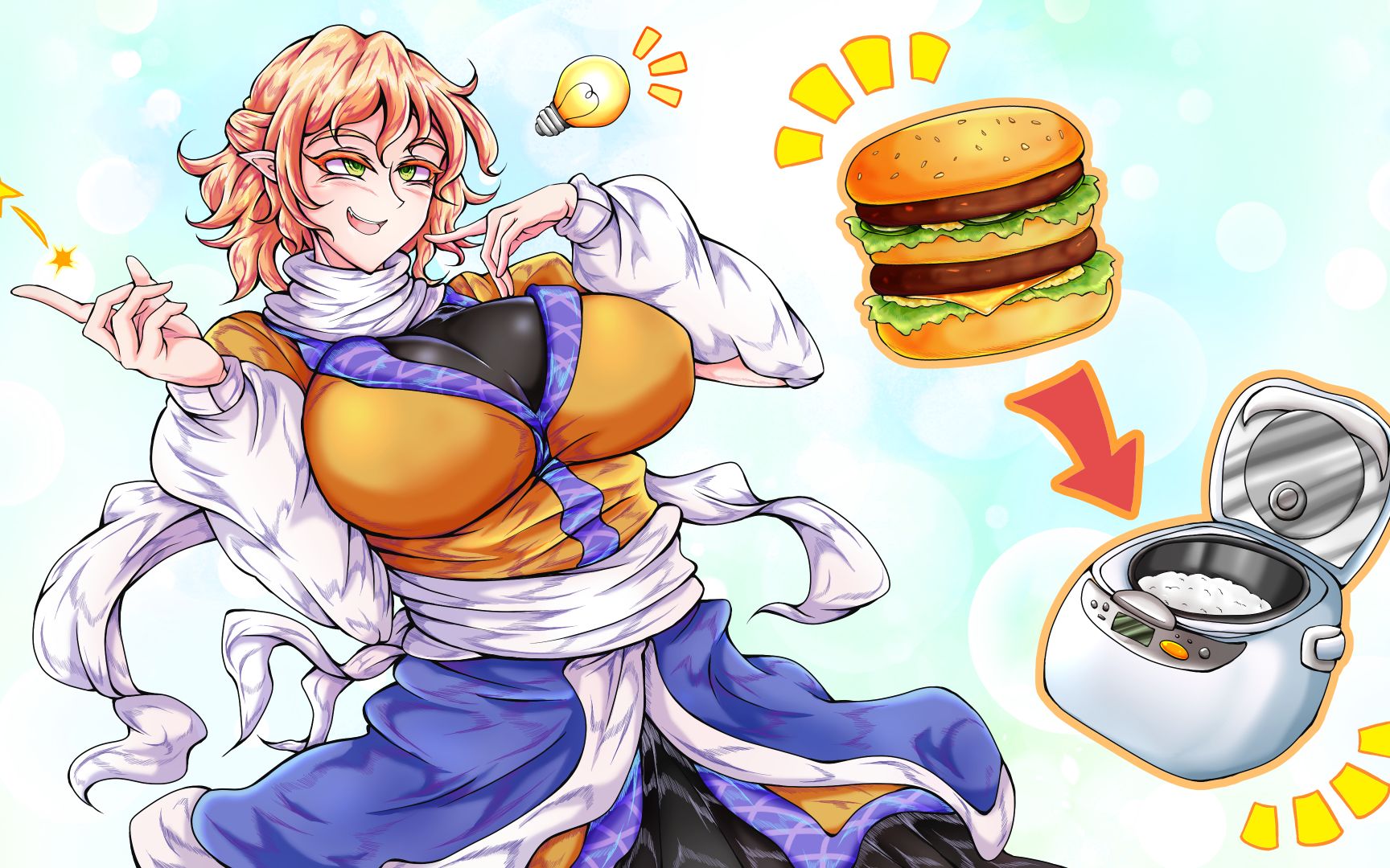 【东方声剧】桥姬的美食～把巨无霸做成蒸饭篇(翻訳)【聲劇】橋姬的