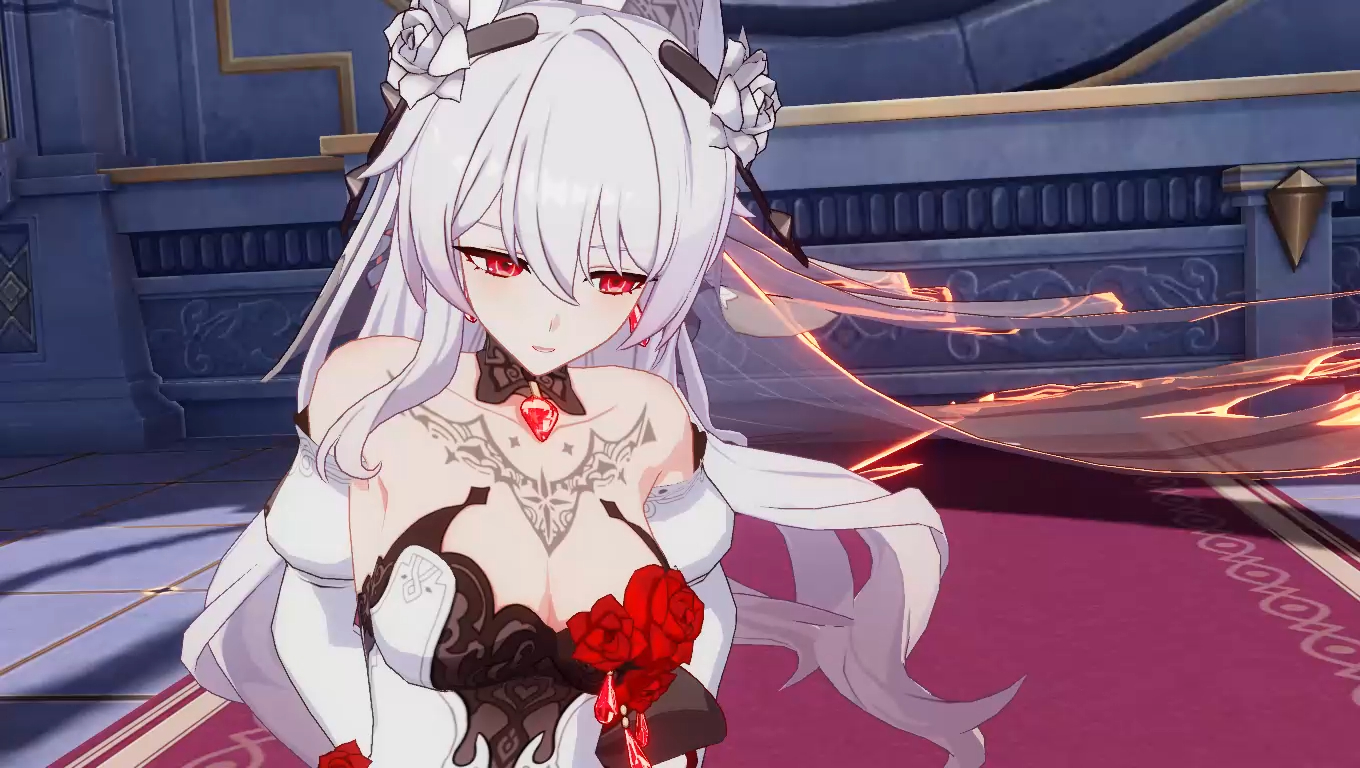 崩坏3 月下和舰长结婚了啊 婚戒都带上了9999