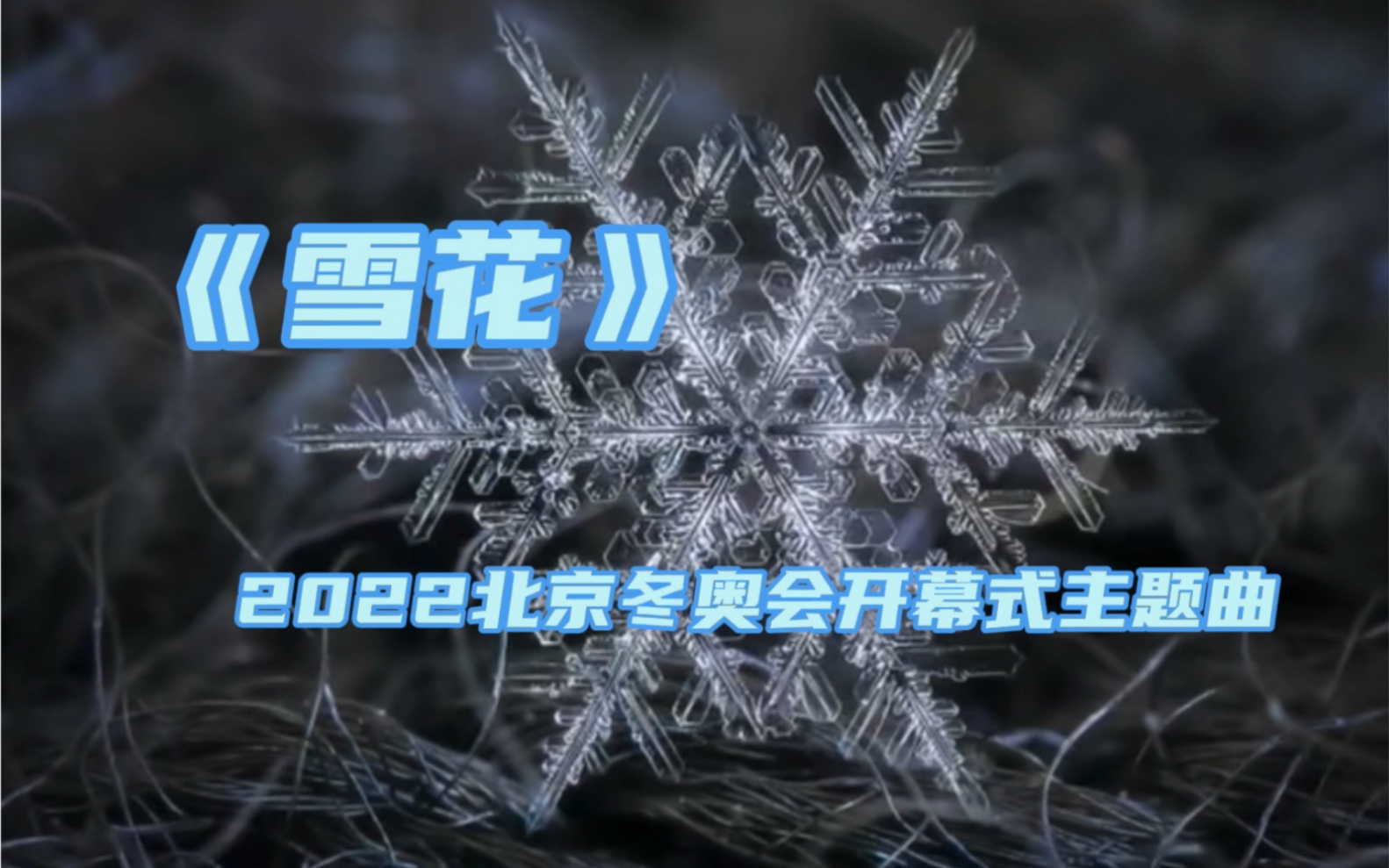 雪花2022北京冬奥会开幕式主题曲