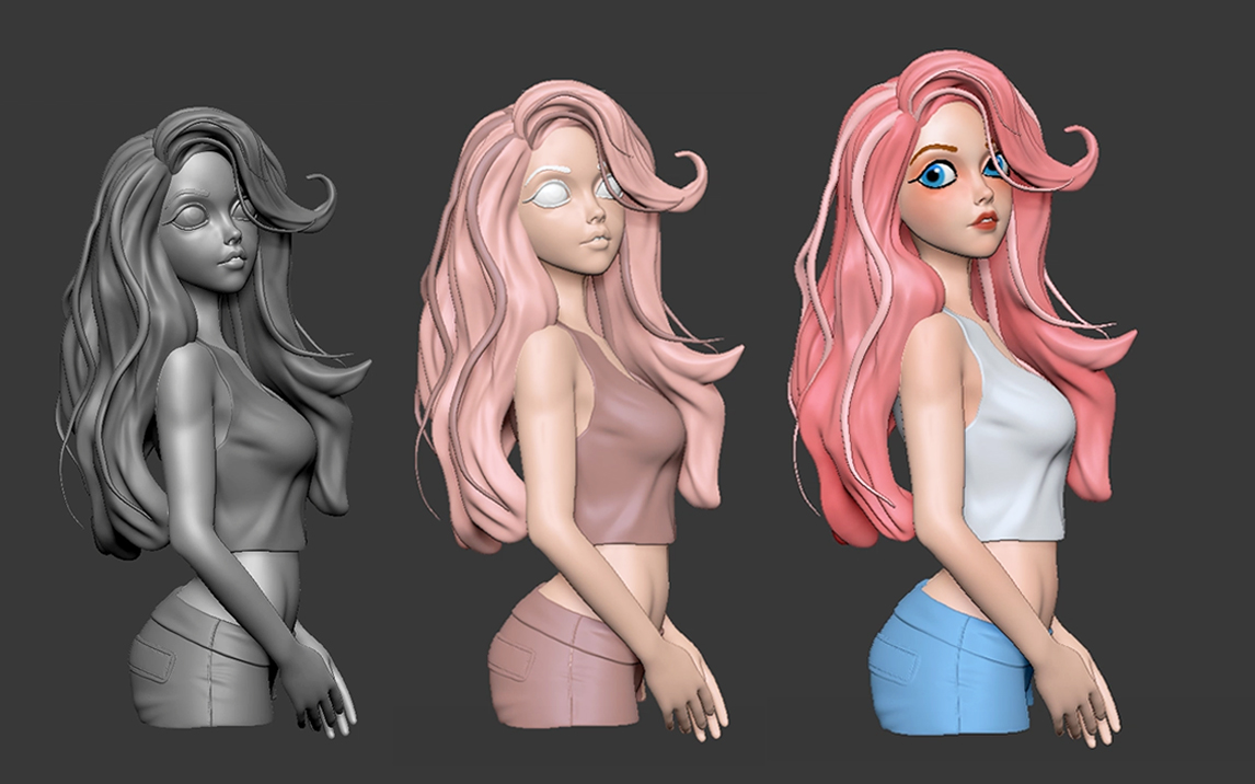 zbrush人物雕刻(2)