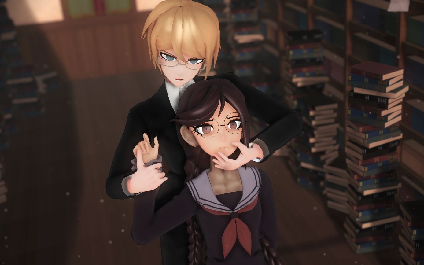 【弹丸论破mmd】从核心的骨髓开始腐坏【十神白夜x腐川冬子】_哔哩