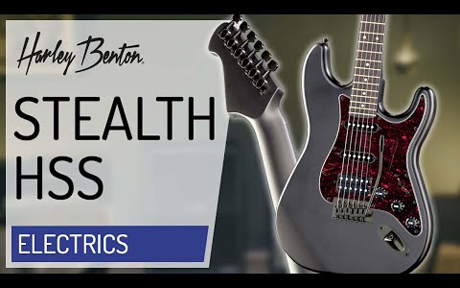 【电吉他评测】harley benton - st-20hss sbk - stealth tones