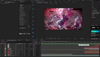【AE教学】卡牌的后续3d锁链运镜和3d旋转它来了，快来学一手吧