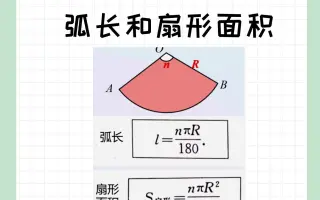 弧长与扇形面积 哔哩哔哩 Bilibili