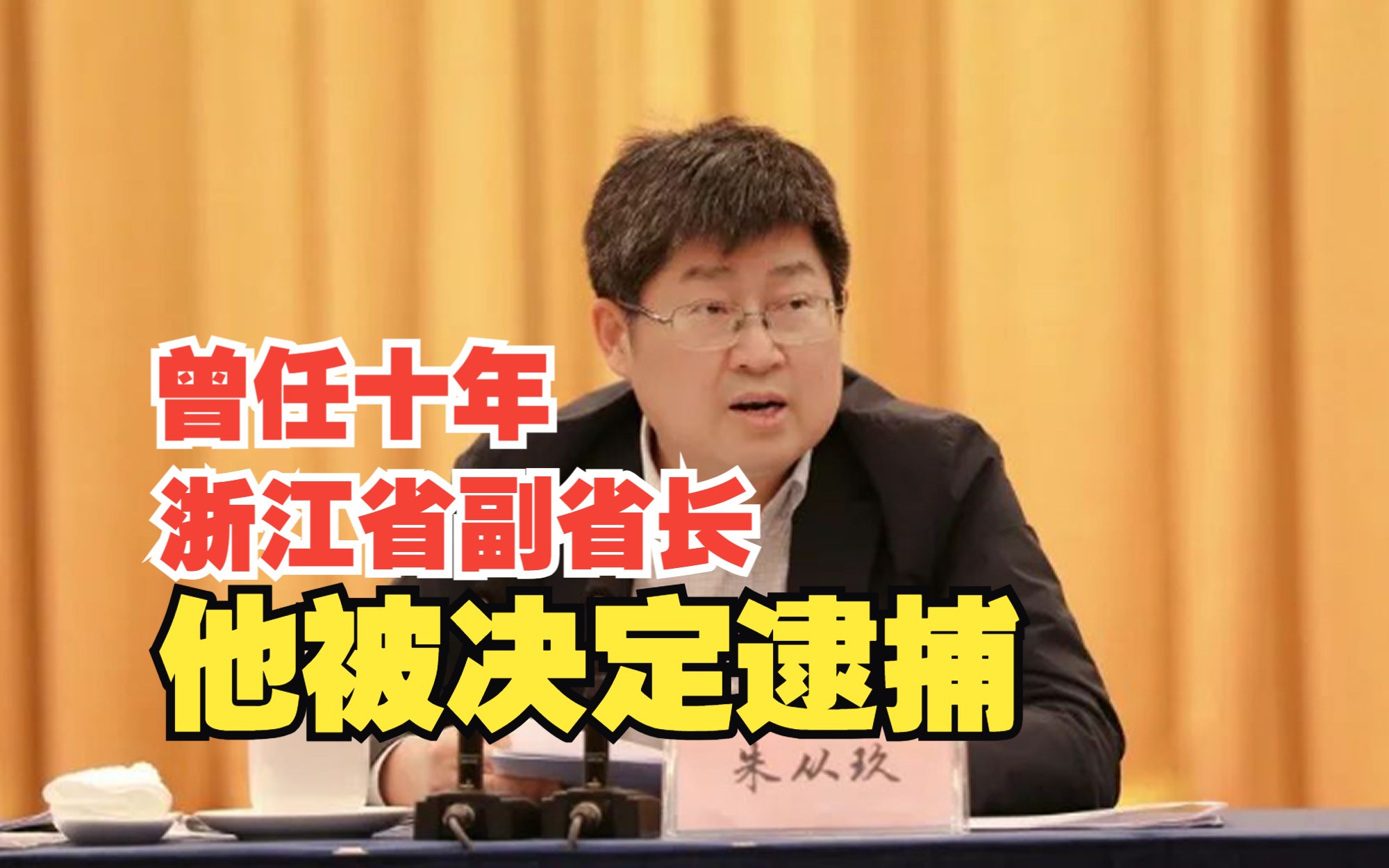 曾任十年浙江省副省长、上交所总经理,“金融虎”朱从玖被决定逮捕哔哩哔哩bilibili