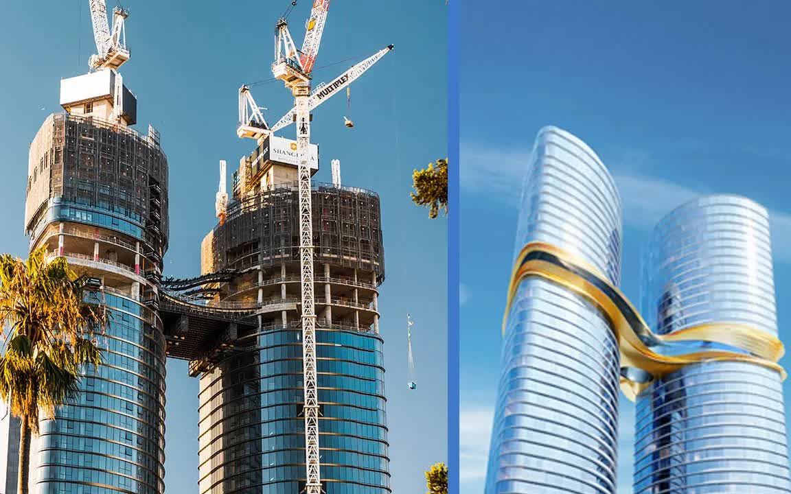 建筑科普顶级豪宅置身墨尔本cbd中心蓝宝石双子塔感受人生赢家