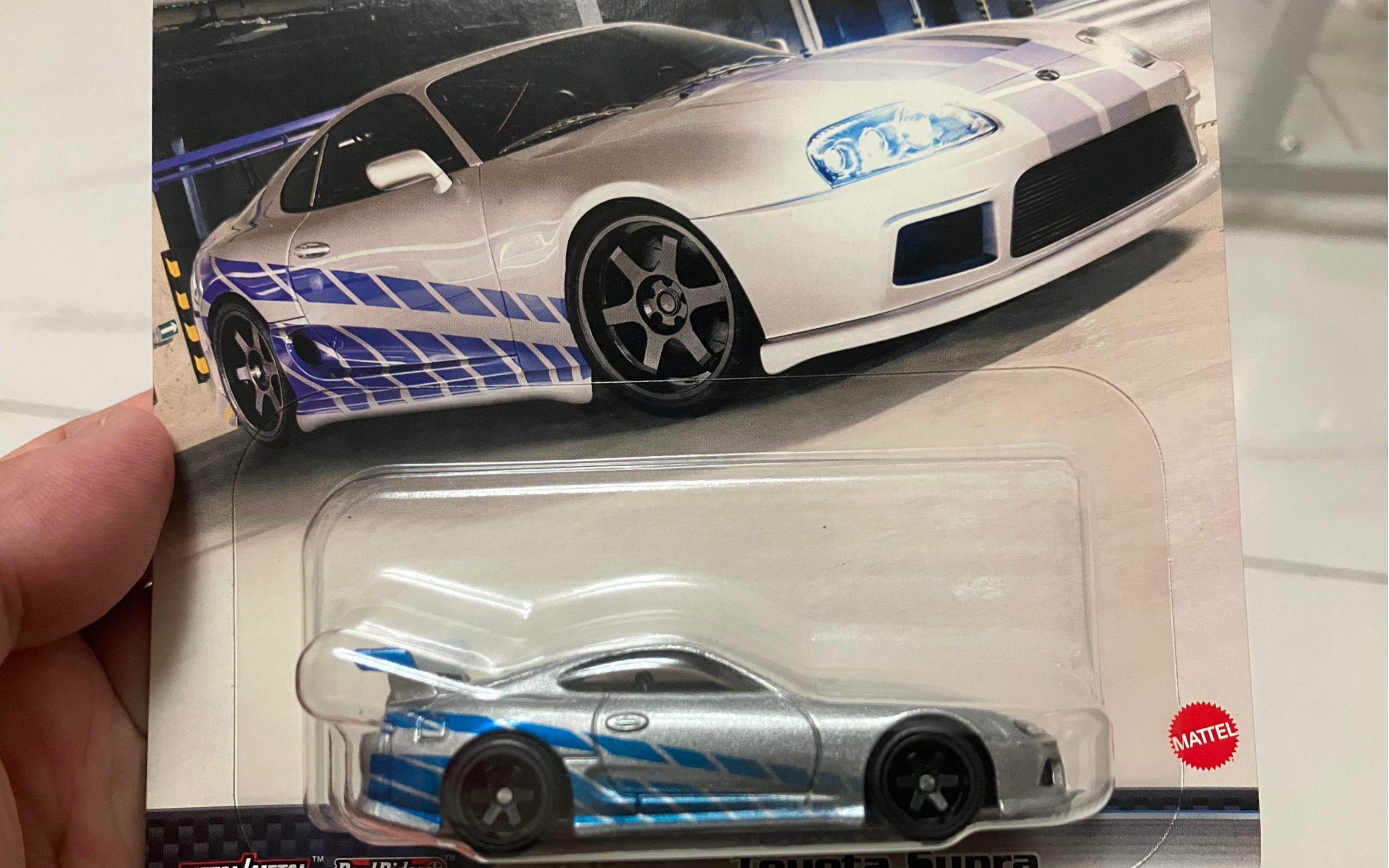 风火轮速度与激情丰田supra银蓝色涂装