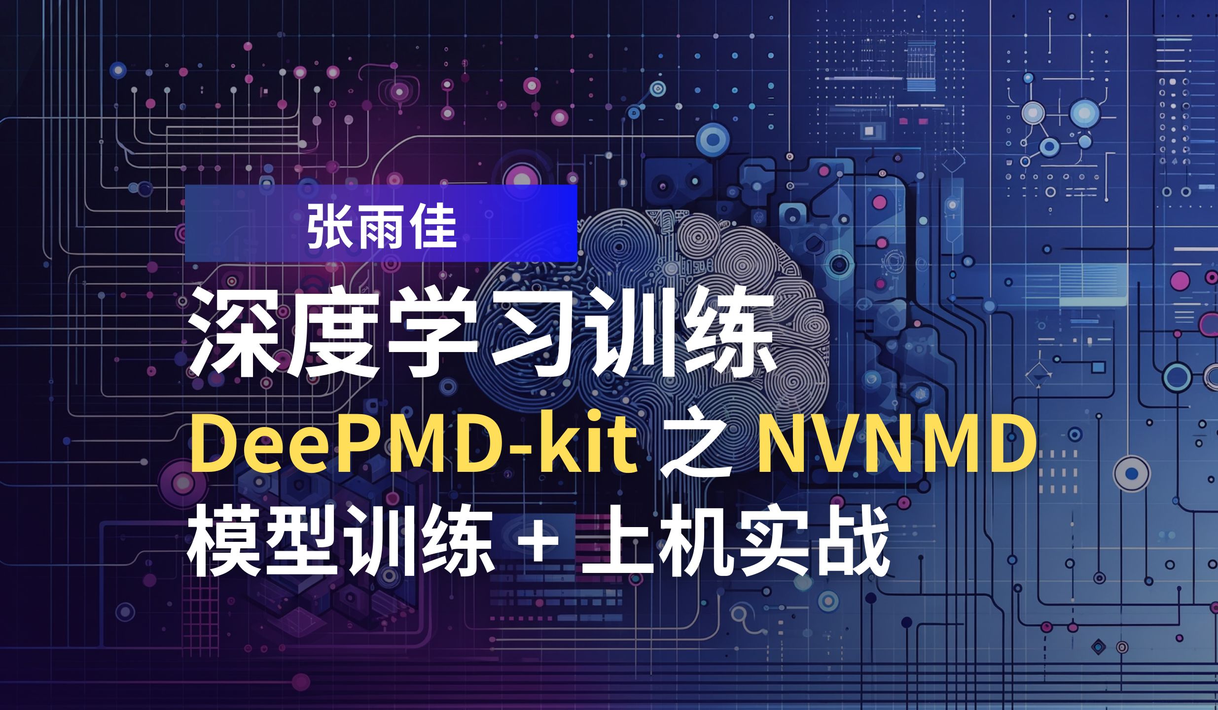 张雨佳:深度学习训练(DeePMDkit 之NVNMD模型训练) + NVNMD上机实战(逐步操作教程)哔哩哔哩bilibili