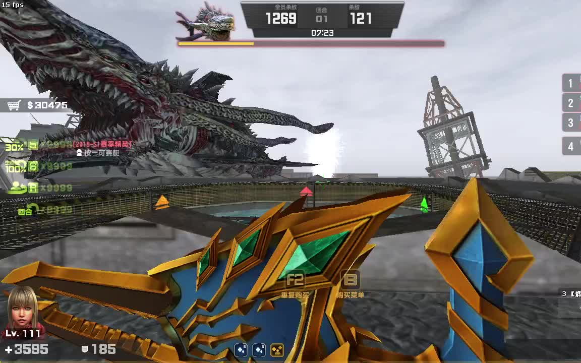 【csol】全程下饭的一把岸上炼狱鲨鱼