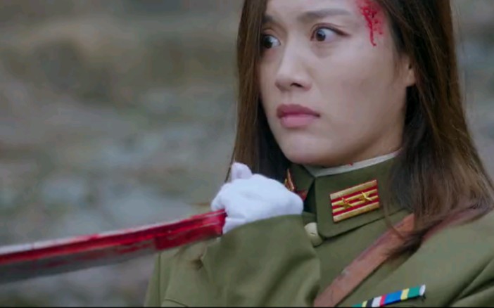 【女斗】日军长靴手套可爱美女小姐姐女兵军官被八路军女兵刺死