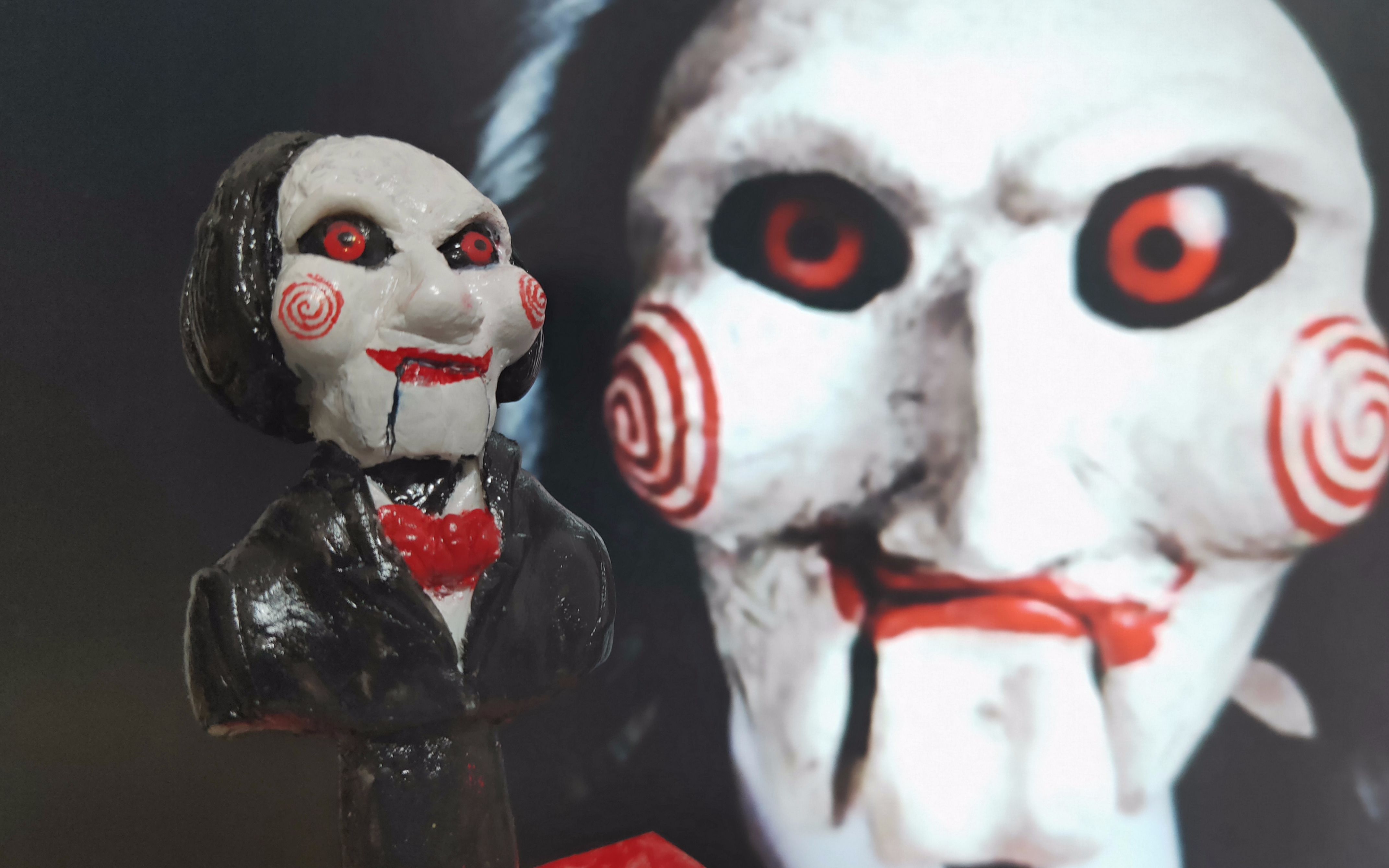 做一个木偶比利的头雕(胆小者慎入)