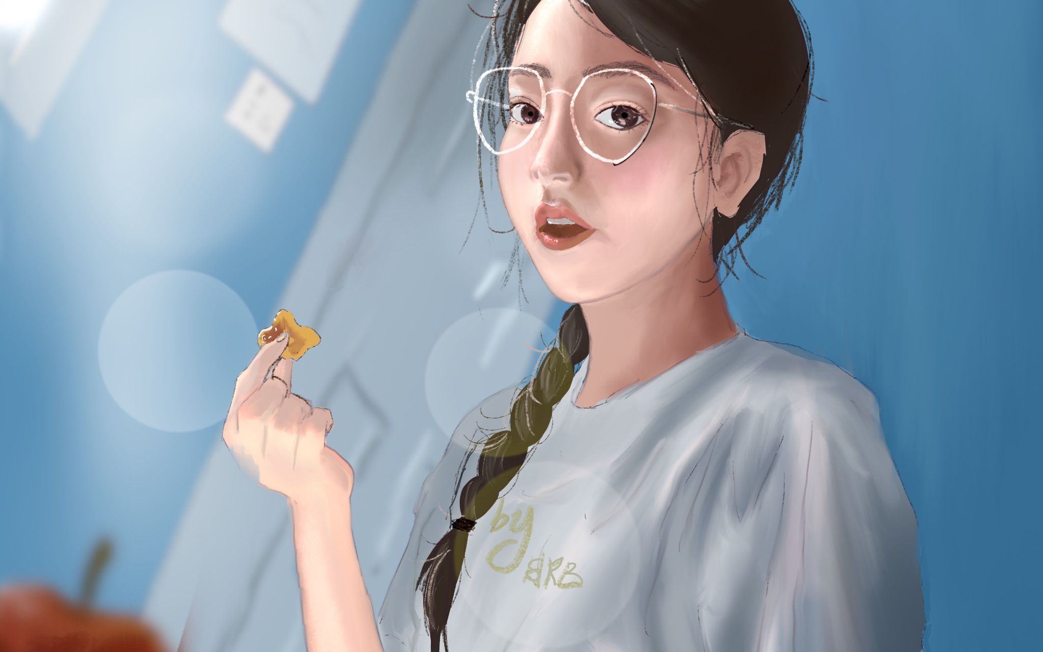 procreate慵懒的高斯模糊