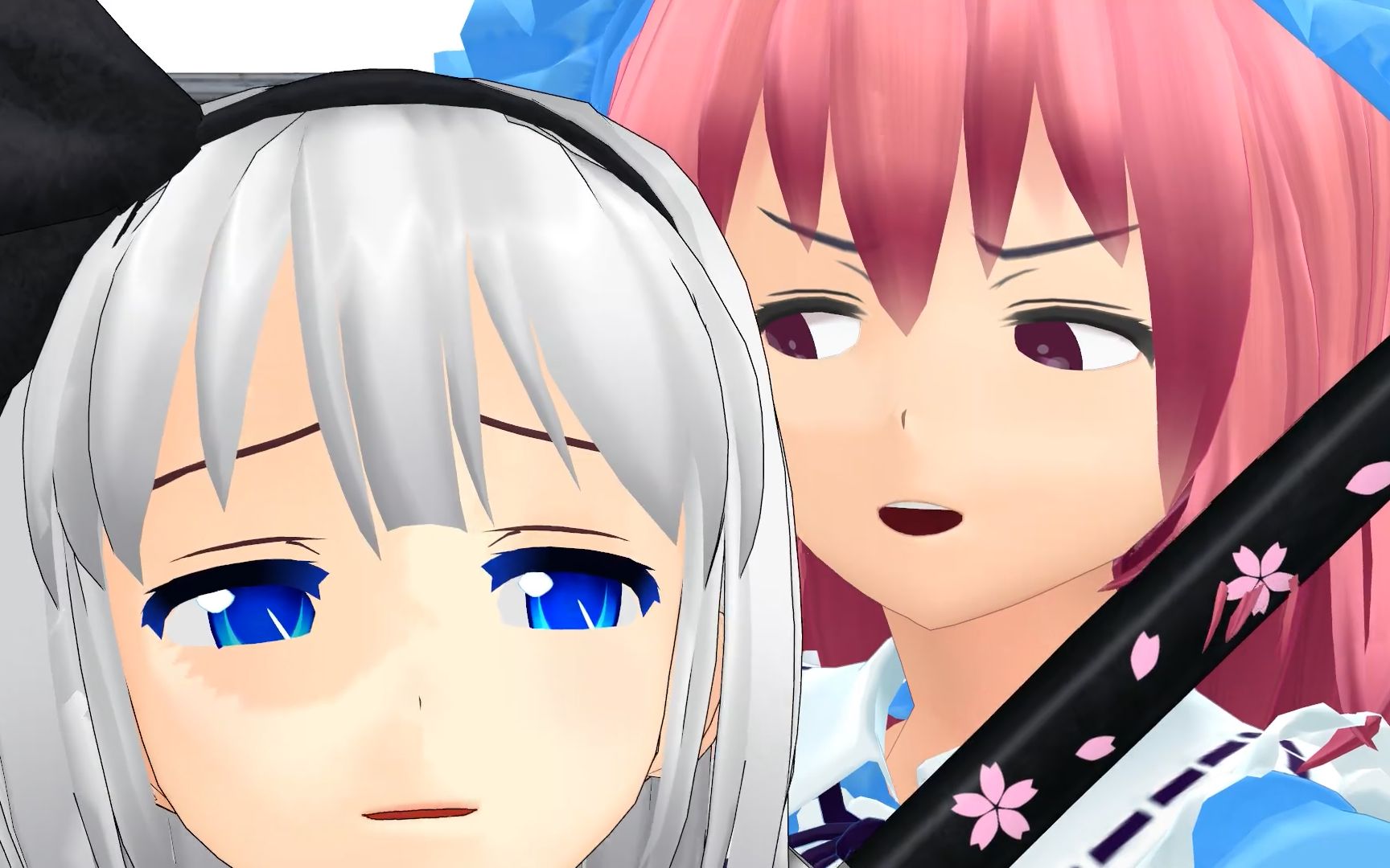 【东方mmd】幽幽子和妖梦的麻薯广告