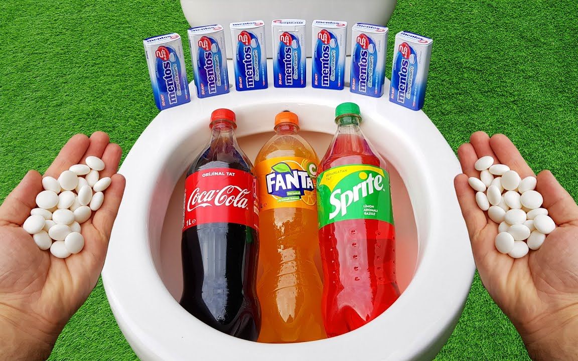 实验曼妥思vs大可口可乐雪碧芬达和曼妥思